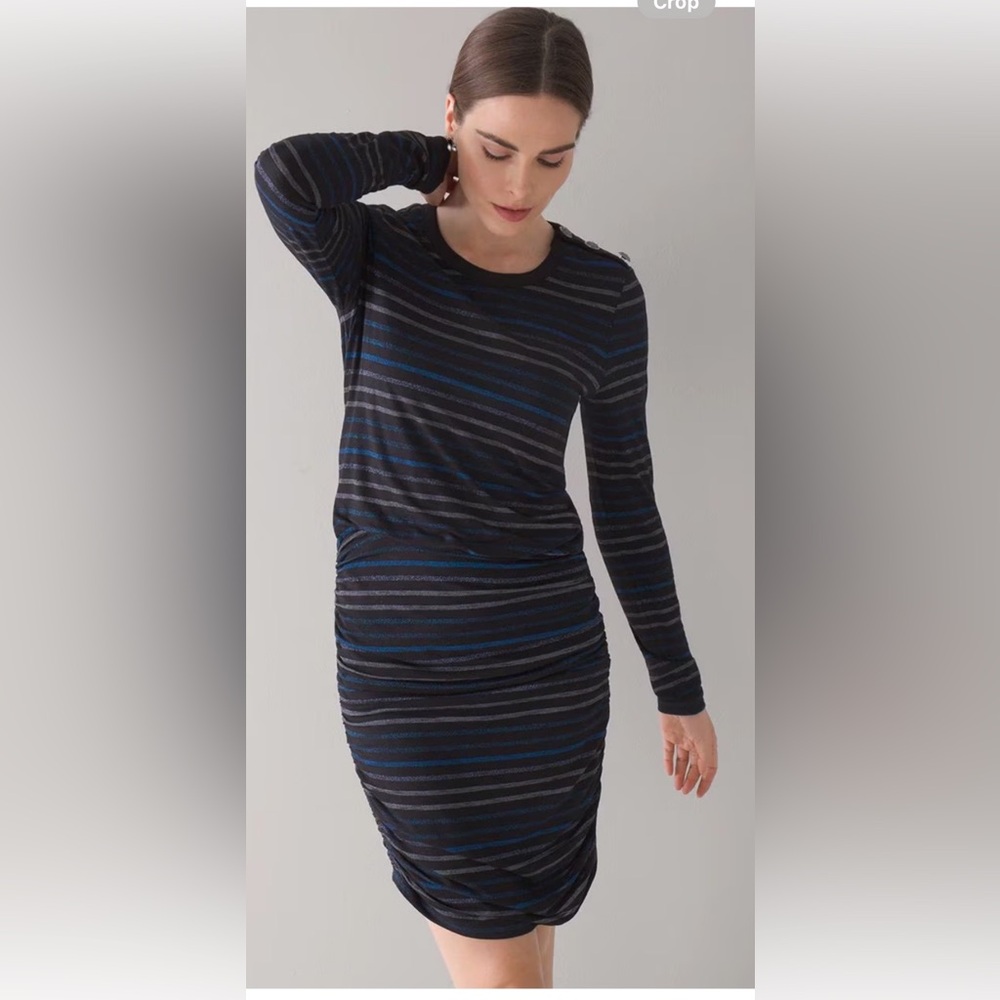 🌺WHBM Ruched Blouson Lurex Knit
Dress